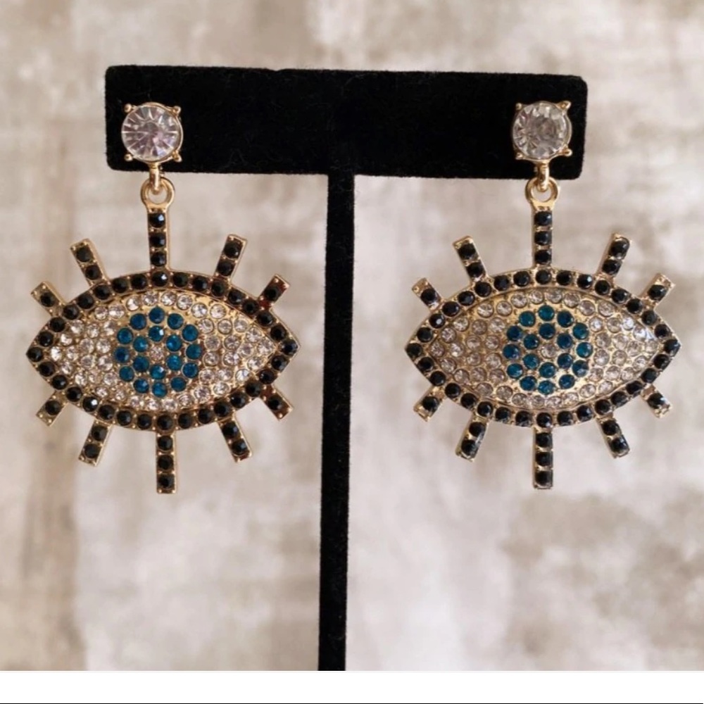 Mykonos Large Evil Eye earrings